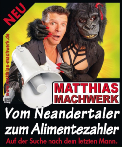 Plakat "Vom Neandertaler zum Alimentezahler"